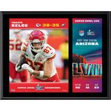 Travis Kelce Kansas City Chiefs 12" x 15" Super Bowl LVII Champions Sublimated Plaque with Replica Ticket
