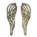 Trinx 2 Piece Angel Wings Wall Décor Set Metal in Gray/Yellow | 11.5 H x 3.75 W x 0.25 D in | Wayfair 9210C10E95234AF1BB0908936765A1B8