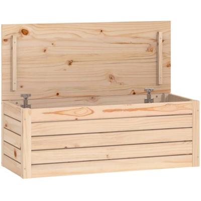 Vidaxl - Truhe 89x36,5x33 cm Massivholz Kiefer Image