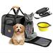 Dog Carrier BEYCED Cat Carrier Pet Travel Carrier Bag Airline Approved Folding Fabric Pet Carrier for Small Dogs Puppies Medium Cats Locking Safety Zippers Foldable Bowl