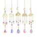 5PCS Catchers with Creative Crystals 5 Pcs Hanging Creative Crystals Suncatchers for Windows Sun Catchers Indoor Window Prism Suncatcher Chandelier Ornament Home Garden Christmas