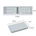 solacol Wireless Keyboard Bluetooth Mini Wireless Keyboard Bluetooth Wireless Keyboard Foldable Bluetooth Keyboard Portable Mini Bt Wireless Keyboard for Android Windows Pc Tablet