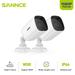 SANNCE 2PCS 2MP Full HD Wired Analog CCTV TVI-HD Security Camera for DVR Security Camera System with Outdoor IP66 Waterproof 100 ft Night Vision