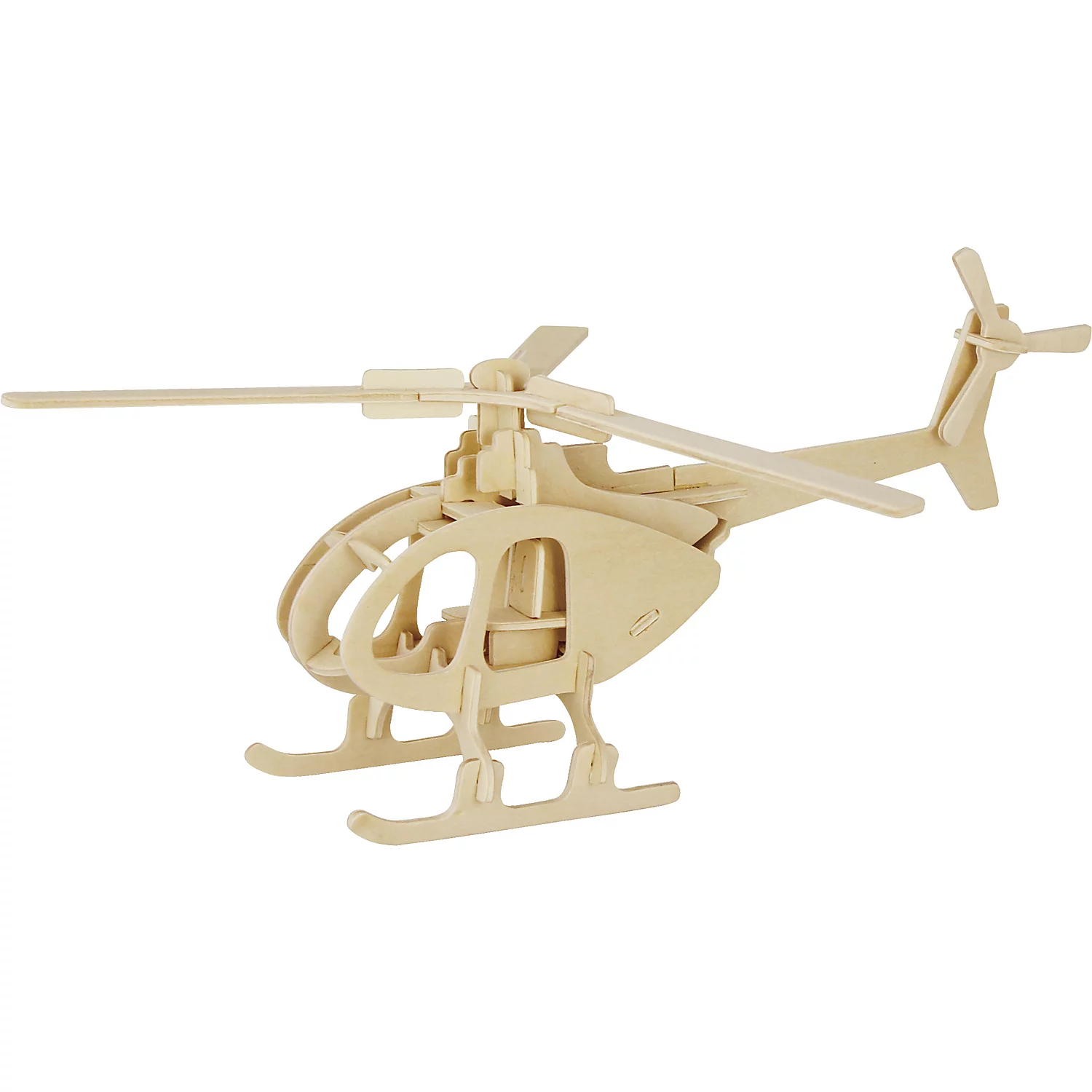 Kit créatif maquette en bois "hélicoptère", 26 x 13 cm
