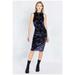Urban Outfitters Dresses | Ecote Zodiac Velvet Mock-Neck Midi Dress | Color: Black/Purple | Size: S