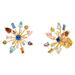 Kate Spade Jewelry | Kate Spade Firework Floral Statement Earrings | Color: Gold/Purple | Size: Os