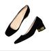 Kate Spade Shoes | Kate Spade Black And Gold Trim Block Heels | Color: Black/Gold | Size: 8.5