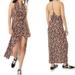 Free People Dresses | Free People Daria Black Combo Maxi Dress Size S Nwt | Color: Black/Orange | Size: S