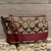 Coach Bags | Coach Monogram Mini Clutch Wristlet | Color: Purple/Tan | Size: Os