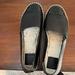 Tory Burch Shoes | Black Tory Leather Espadrilles | Color: Black | Size: 9