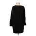 Allegra K Casual Dress - Sweater Dress: Black Dresses - Women's Size Small