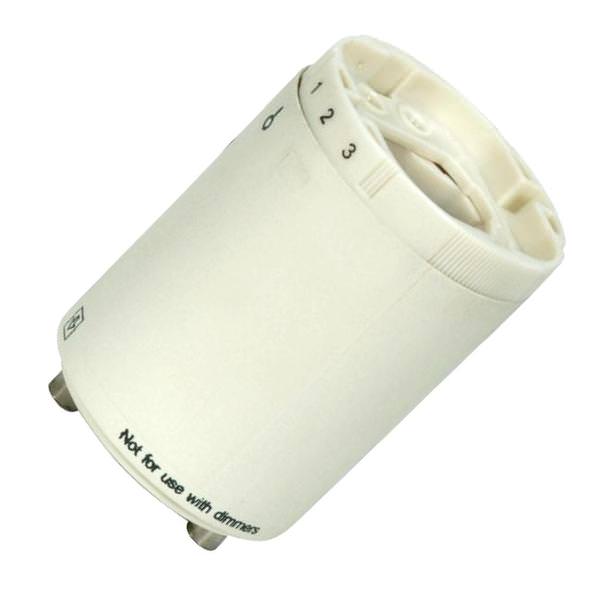 Satco 81853 - Electronic Self-Ballasted CFL Lampholder Smooth Phenolic Socket Adapter (GU24 18W 4-PIN ELECTRONIC CFL LAMPHOLDER)