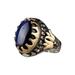 yuehao accessories rings large saphire ring round blue gemstone ring vintage ring diamond ring gift ring peacock shape peacock ring diamond ring big diamond ring d