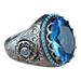 Wendunide 2024 2023 Clearance Rings for Women Rings Large Saphire Ring Round Blue Gemstone Ring Vintage Ring Diamond Ring Gift Ring Peacock Shape Peacock Ring Diamond Ring Big Diamond Ring B