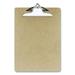 Officemate Recycled Hardboard Clipboard 1 Clip Capacity Holds 8.5 x 11 Sheets Brown 3/Pack (8350583130)