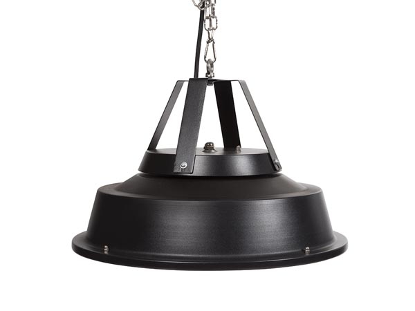 Perel Terrassen-Heizstrahler, 1500 W, Carbon, Deckenmontage, Kette, 1 Heizstufe, spritzwassergeschützt, im Retro-Design, Metall, Schwarz Image