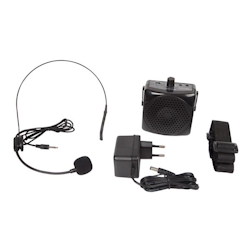 HQ Power Tragbarer Sprachverstärker mit Headset und Tragband, 5 W, Schwarz Image