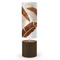 jefdesigns Banana Leaf Column Table Lamp - jd_BW_SPINTL