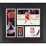Nazem Kadri Calgary Flames 15" x 17" Framed Player Collage with a Piece of Game-Used Puck