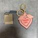 Burberry Accessories | Authentic Burberry Leather Keychain/Bag Charm | Color: Pink/Red | Size: Os