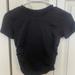 Lululemon Athletica Tops | Lululemon Black Tight Shirt With Detail On Side!! Size 4 & In Perfect Condition! | Color: Black | Size: 4