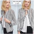 Anthropologie Jackets & Coats | Anthropologie Ali & Jay Fringe Blazer | Color: Black/White | Size: M