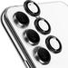 UUCOVERS Camera Lens Protector Compatible with Galaxy S23 and S23 Plus (2023) Scratch-Resistant Ultra-Thin Tempered Glass with Aluminum Edge [1 SET = 5 Lens Protector] (Black)