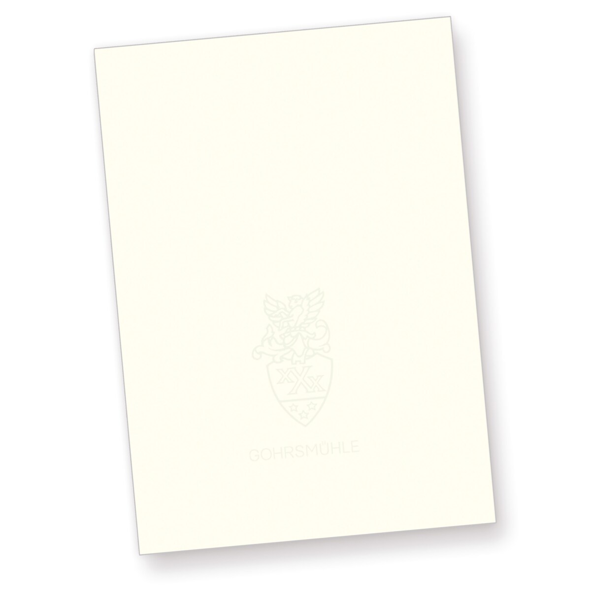 TATMOTIVE 250 Blatt Gohrsmühle Briefpapier mit Wasserzeichen edel hochwertig, DIN A4, 90 g/qm, naturweiß Image