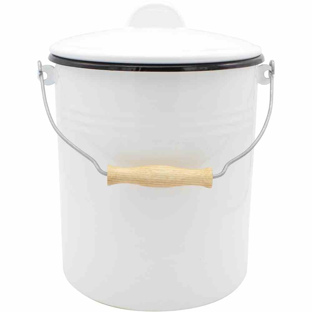 Krüger Mülleimer emailliert mit Deckel 10 l Image