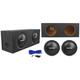 (2) Memphis Audio SRX1040 10 400w SRX 4 Ohm Subwoofers+Sealed Sub Box Enclosure