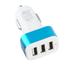 LBECLEY Charging Fast Charge 3-Port Charger Car Usb Multifunctional Car Aluminum 2.1A Charger Wall Chargers 3 Plug Cell Phone Accessories Blue One Size