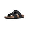 Sandale CRUZ "Sapta", Damen, Gr. 37, schwarz, Leder, casual, Schuhe Pantolette Schlappen, mit Kork- und Naturkautschuksohle