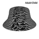 Joy Division-Unknown Pleasures Seau Chapeau Chapeau De Soleil 1979 70s 80s D'art Abstrait Foncé