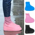 Protecteur de pluie élastique en Latex 1 paire couvre-chaussures réutilisables antidérapants