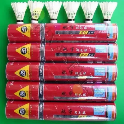 Hangyu-Tlecock de badminton durable NO.5 Feb 6 tubes livraison gratuite vol: A