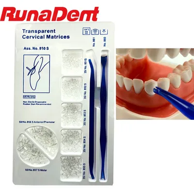 Matrices Dentaires Cervicales Composites Gingivales pour Kerr Style Transparent 850S 1 Ensemble/3