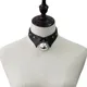 Decopunk-Collier en cuir PU pour femme vintage gothique petit pendentif cloche collier couples