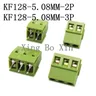500 pièces Terminal KF128-5.08-2P 3P KF128-3P/2P 300V 10A Vis 2/3Pin 5.0mm Pin PCB Vis Terminal