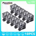 PLAVETINK 10PK 45013 45010 bandes d'étiquettes D1 45013 Compatible pour Dymo LabelManager écrivain