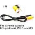 2 pièces/lot aide au stationnement de voiture RCA à AV-IN 2.5mm jack port pour vue arrière