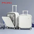 Réi-Valise à main avec poche avant pour ordinateur portable cadre en aluminium valise de voyage