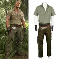 Jumanji-Ensemble complet de olympiques de cosplay de la jungle pour hommes adultes uniforme de