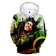 Sweats à capuche pour hommes et femmes HIP Bathroom P Bob Marley PVD Reggae PVD 3D Print