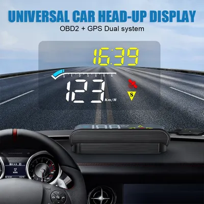 Projecteur de pare-brise numérique pour toutes les voitures compteur de vitesse HUD accessoires