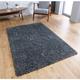 Isla Charcoal 100% Heatset Polypropylene Shaggy rug