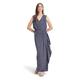 Vera Mont Damen Abendkleid mit Raffung Dark Blue/Silver,46