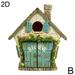 Miniature Fairy Garden Door Believe Fairy Garden House Hand Painted Fairy Doors That Open Fairy House Fairy Garden Accessories for Home Outdoor Yard Tree Trunk V9R6