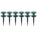 6 Pack Garden Hose Guide Duty Dark Green Spin Top Keeps Garden Hose Out of Flower Beds for Plant Protection