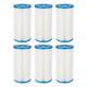 Swimming Pool Pump Filter Element Intex Easy Set Swimming Pool Type A or C Filter Replacement Cartridges Pack 1-6 PCS Filter Cartridges for Pool Cleaning Swimming Pool Filter Pumps Accessories