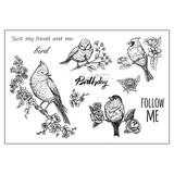 Birds Owl Silicone Clear Seal Stamp DIY Scrapbooking Embossing Photo Album Decor